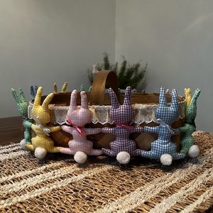 Vintage wicker Easter basket.